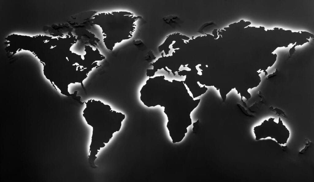 digital transformation taking over the world map